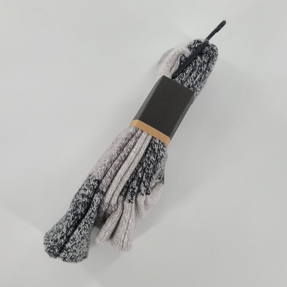 FRYE SUPERSOFT MARLED BOOT SOCKS GREY BLACK WOMEN - Picture 4 of 7